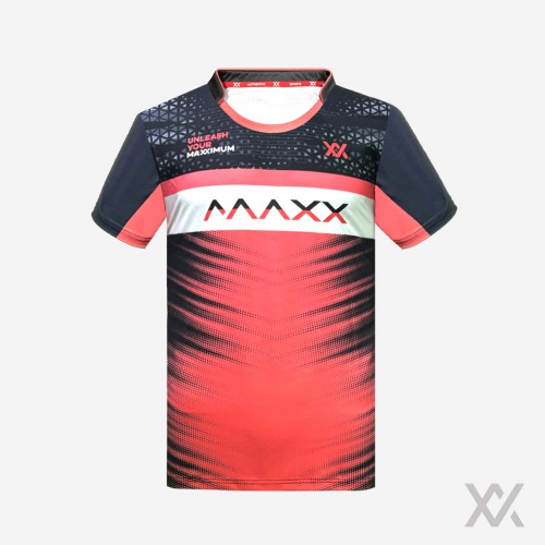 [맥스] 남성 여성 경기복 티셔츠 MXSET043T 레드